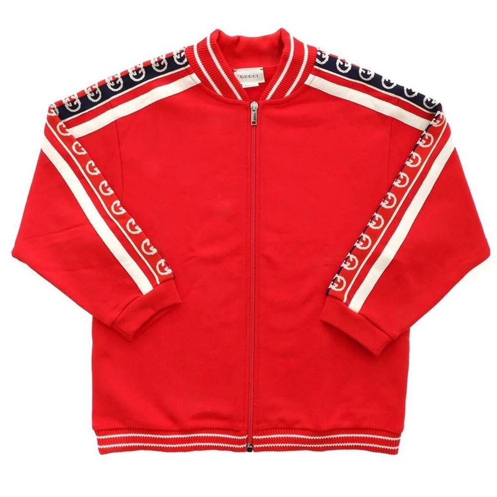 Gucci Women’s XSmall/ Kid’s 10 Red Cotton Track Jacket